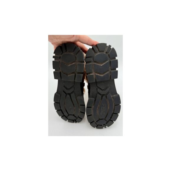 Fendi Tan and Black Ankle Boots - Picture 9 of 12